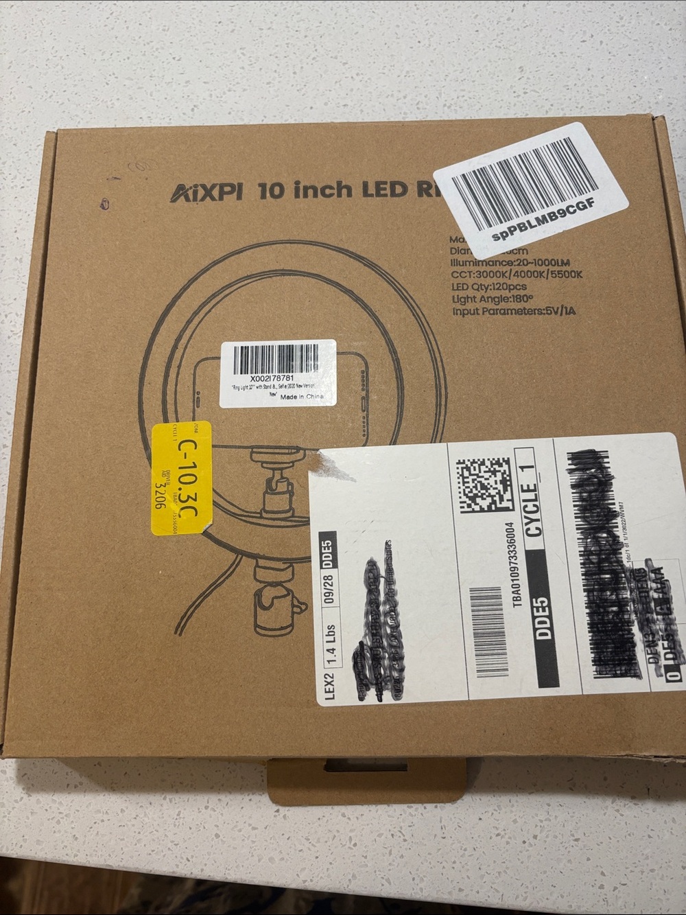 10-inch LED Ring Light - Black